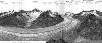 Figure 2 Engraving  of Aletsch Glacier